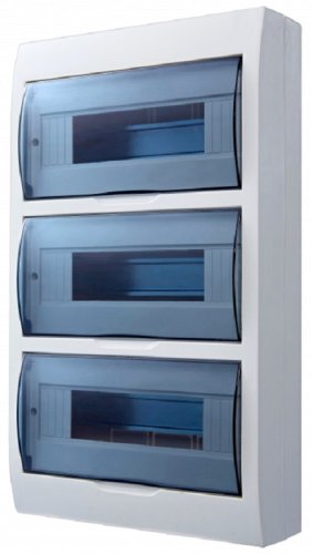 Бокс пластиковый Lezard Luxray ЩРН-П-36 (473x307x105мм) IP41 прозрачная дверь картинка 